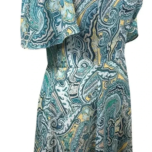White House Black Market paisley print lined dress size 4 - Picture 5 of 9